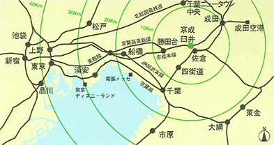 佐倉市染井野地図1